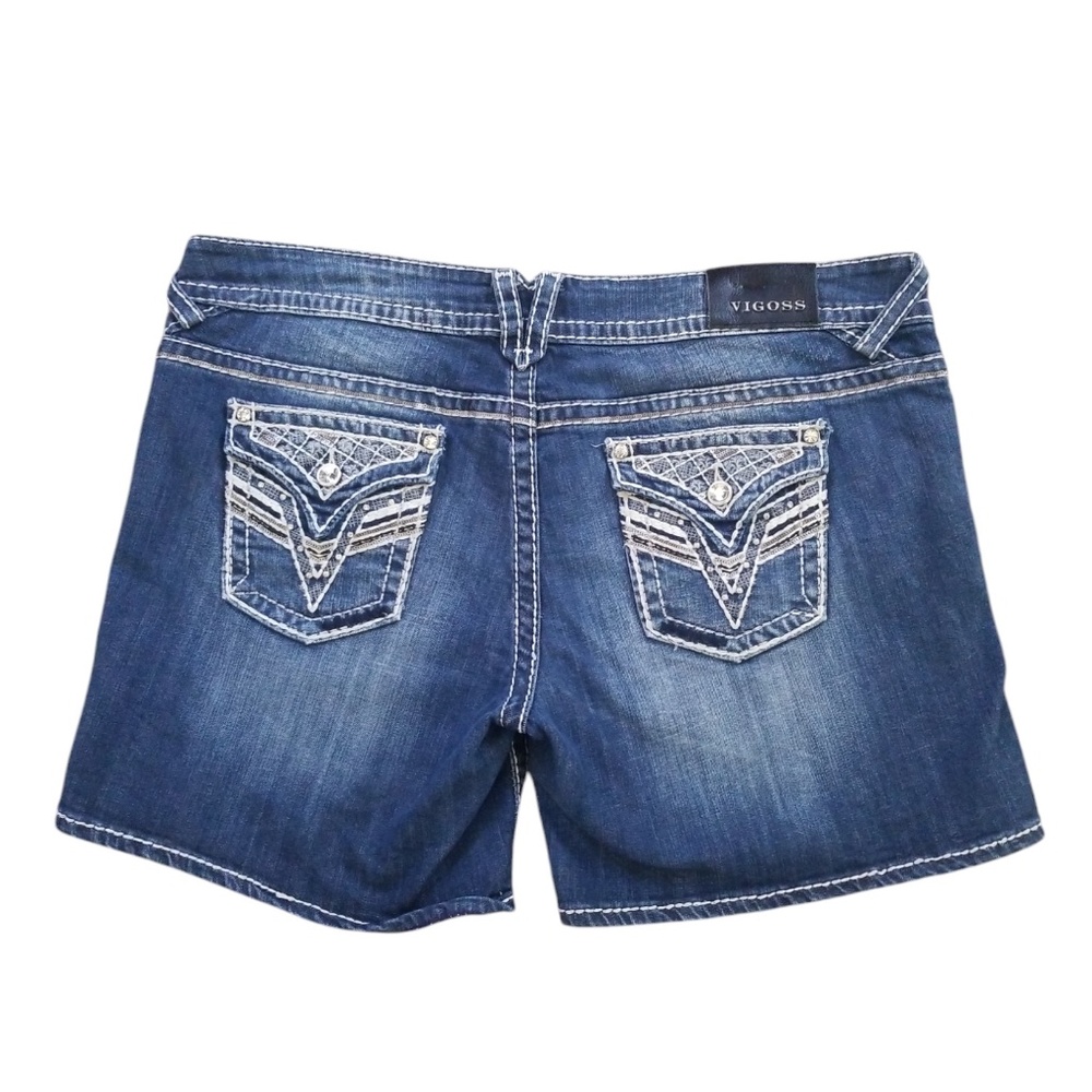 Vigoss Women's Rhinestone The New York Jean‎ Shorts Size 15/16